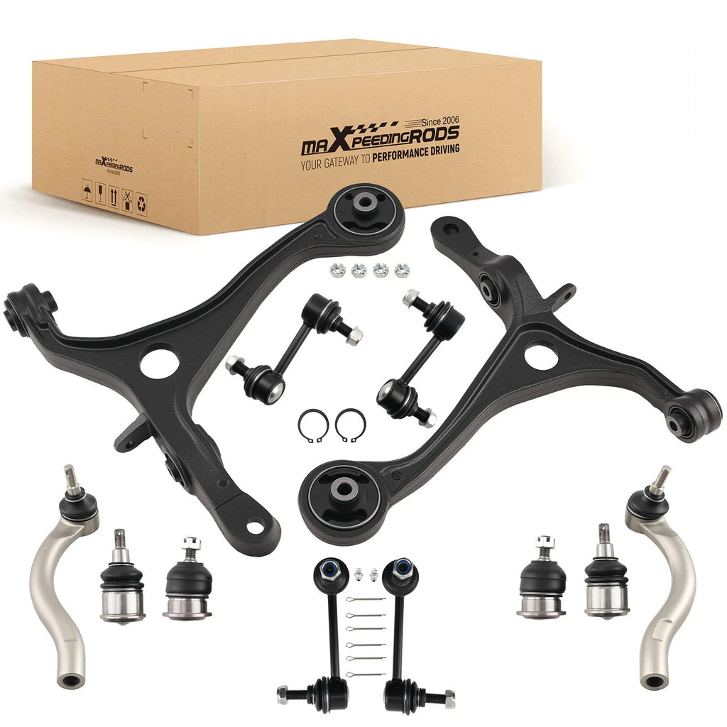 12pc Front Lower Suspension Control Arms Kit for Acura TSX (2004–2008)
