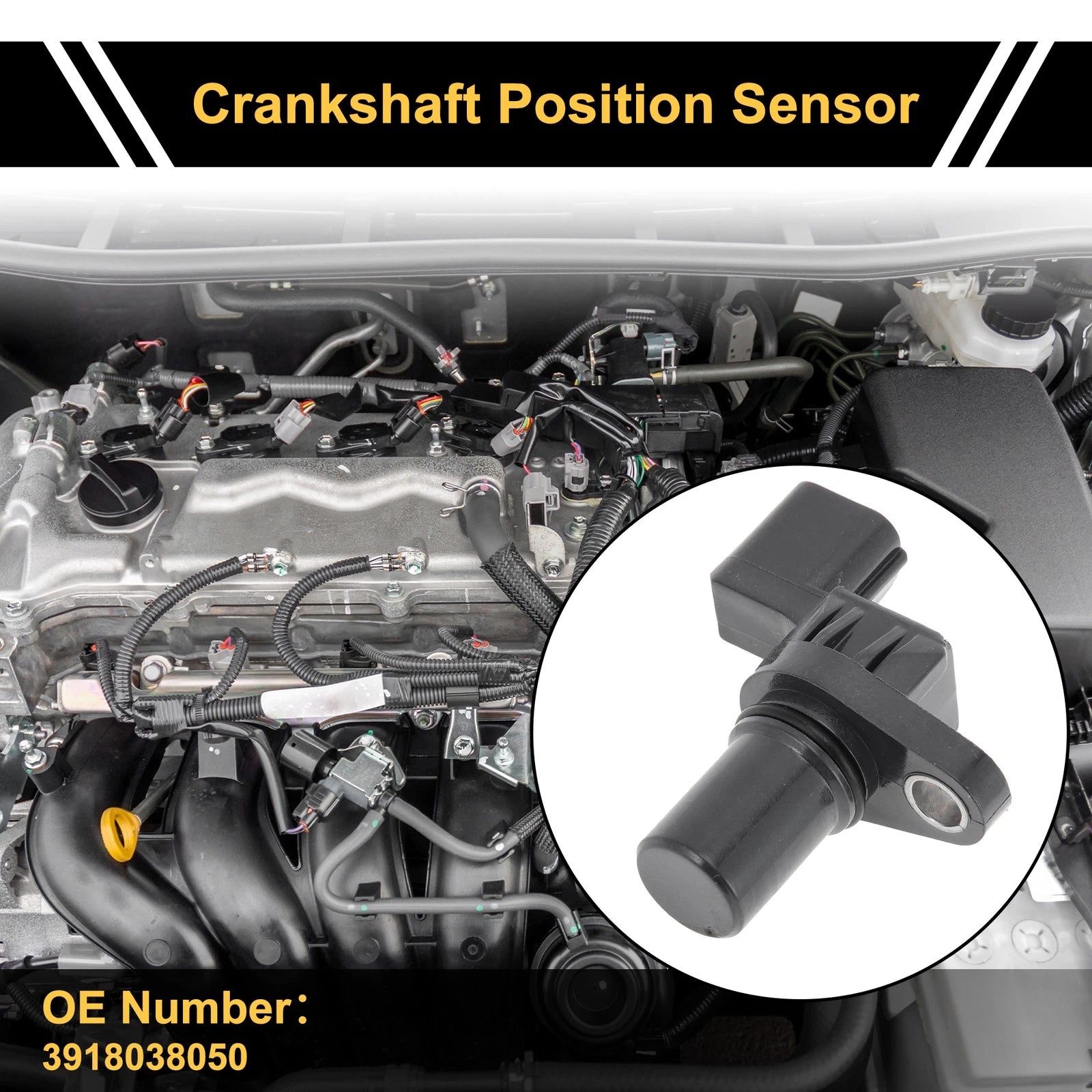 Crankshaft Position Sensor Replacement for Hyundai Accent Veloster Elantra (2012–2020)