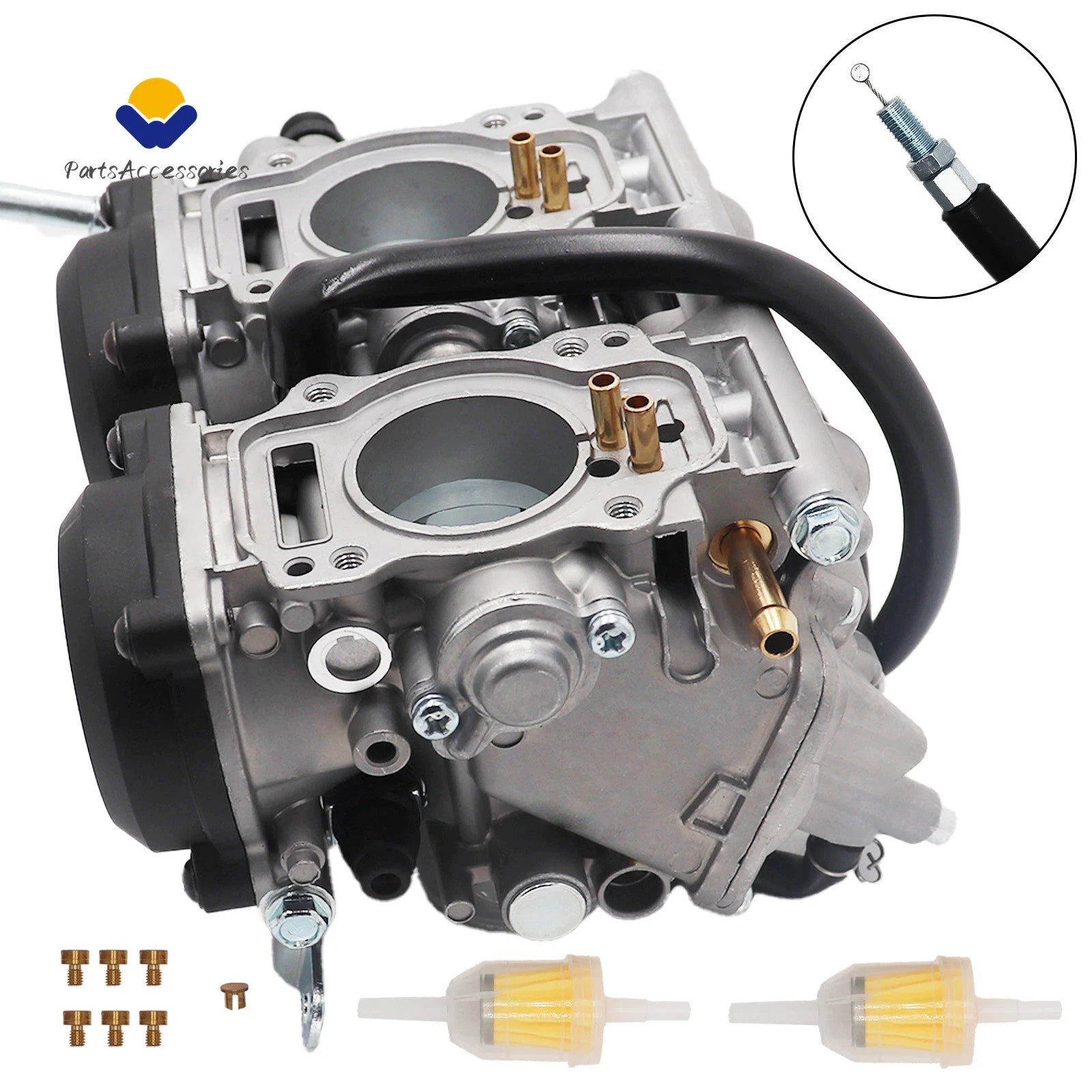 Carburetor & Throttle Cable for Kawasaki Brute Force 650 (2006–2013)