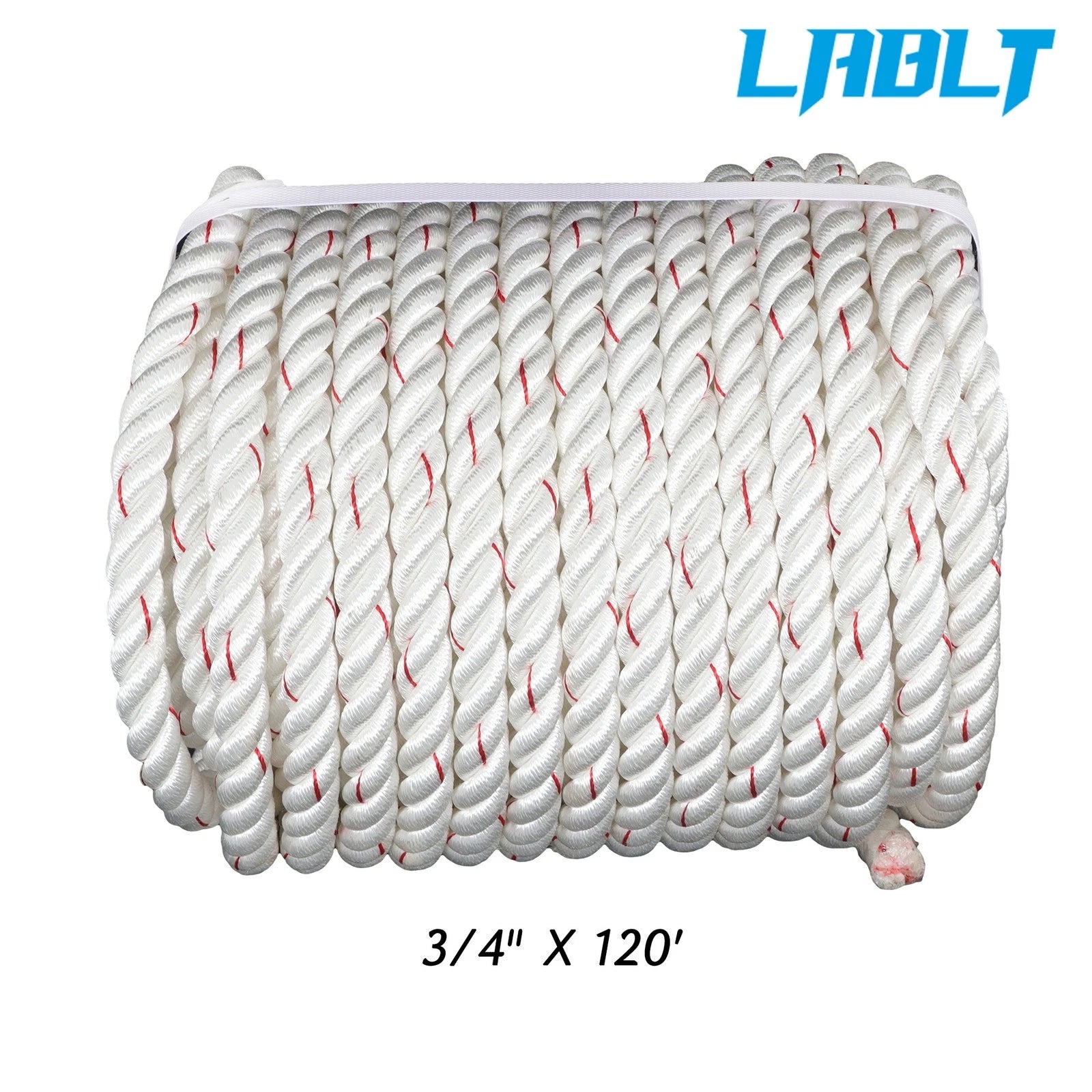 3/4 In Braided Polyester Rope for Arborist Rigging (120 Ft)