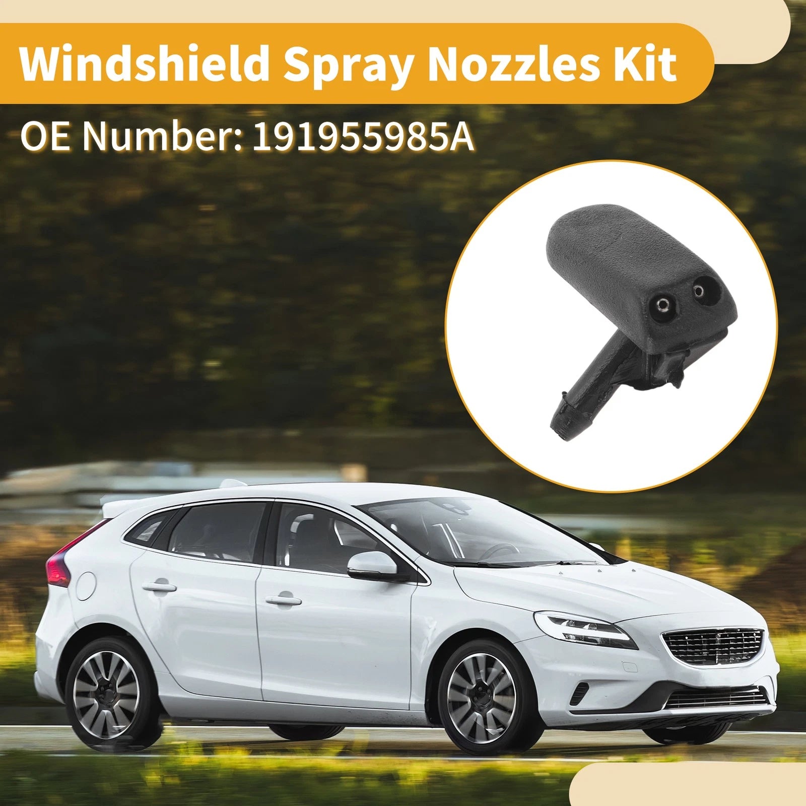 Windshield Washer Nozzle Kit for Seat Cordoba (1994–2007) No. 191955985A
