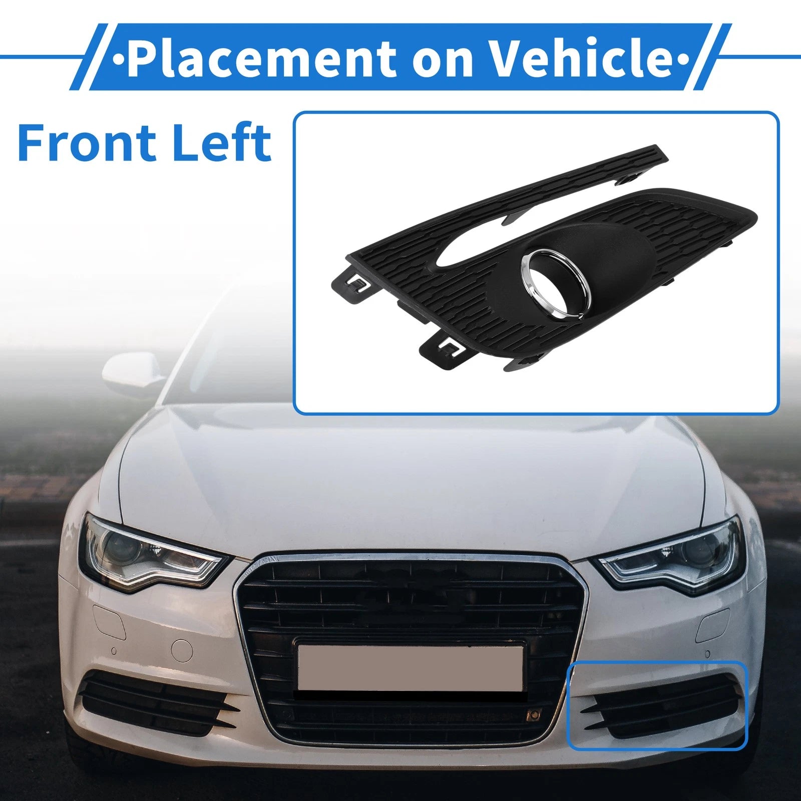 Front Left Fog Light Grill for Chevrolet Cruze (2017–2018)