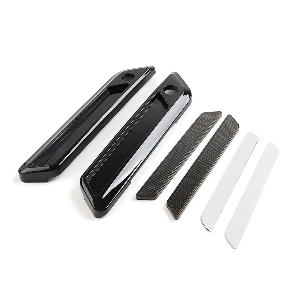 Latch Cover With Smoke Reflector Black For Harley Touring Electra Glide 2014-up