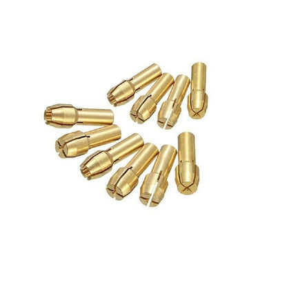 10-Pack Brass Quick Change Nut Kit for Dremel A
