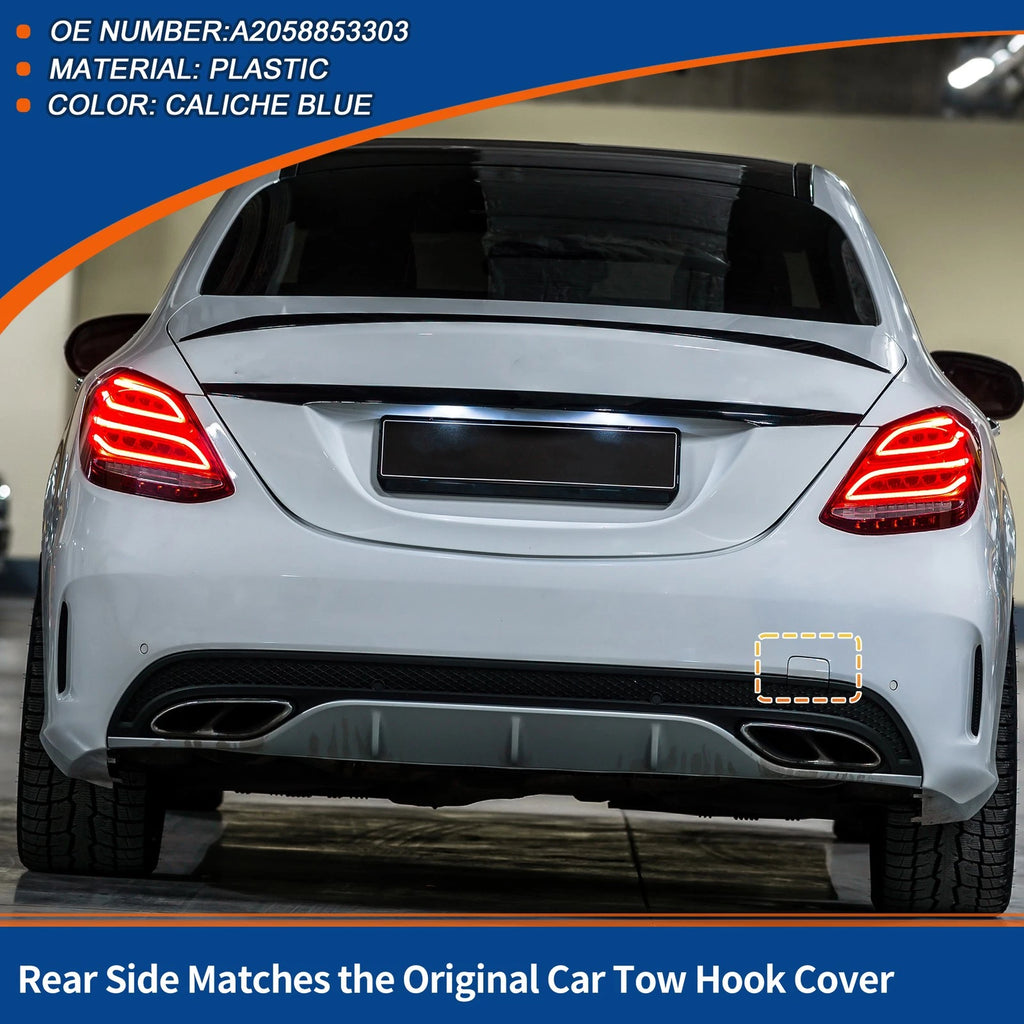 Rear Tow Hook Cover Replacement for Mercedes-Benz A-Class (2019–2024)