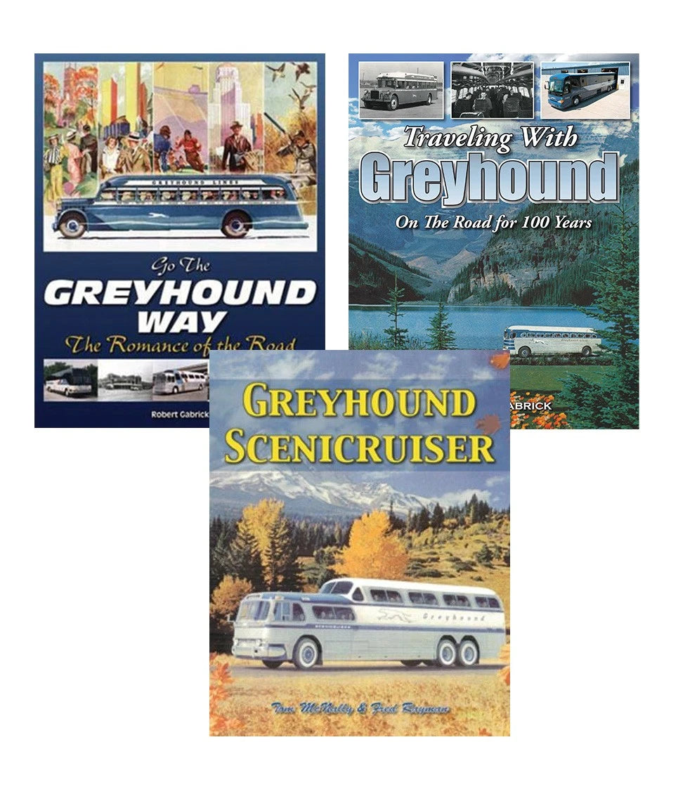 Set of 3 Go Greyhound Books