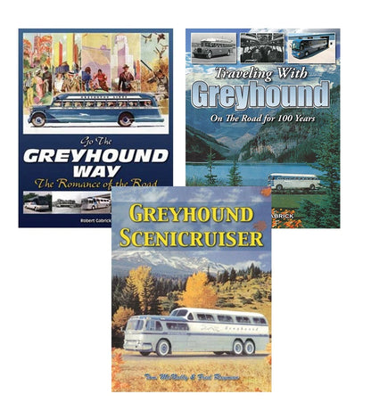 Set of 3 Go Greyhound Books
