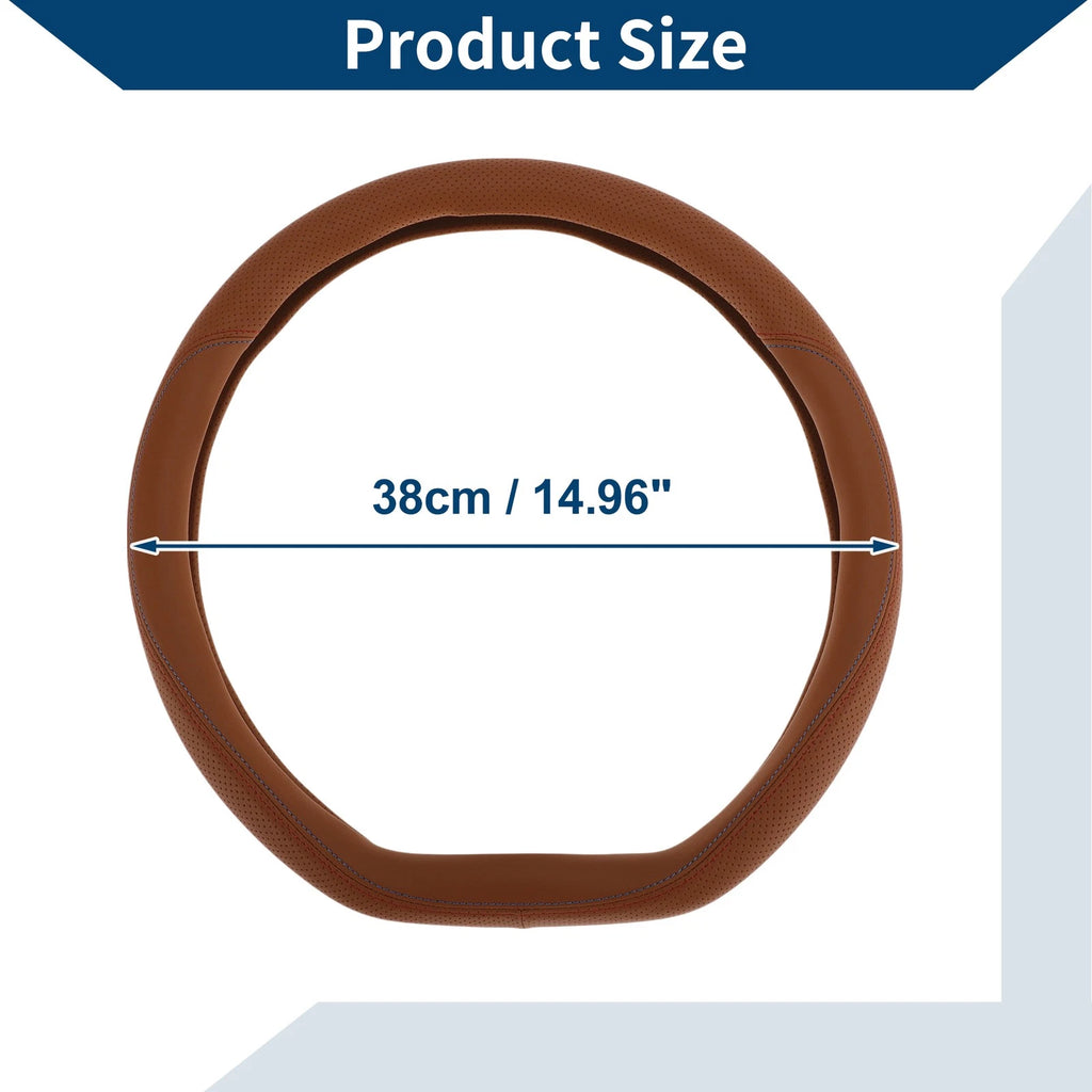 Rubber Steering Wheel Cover for Universal Fit (14.96")