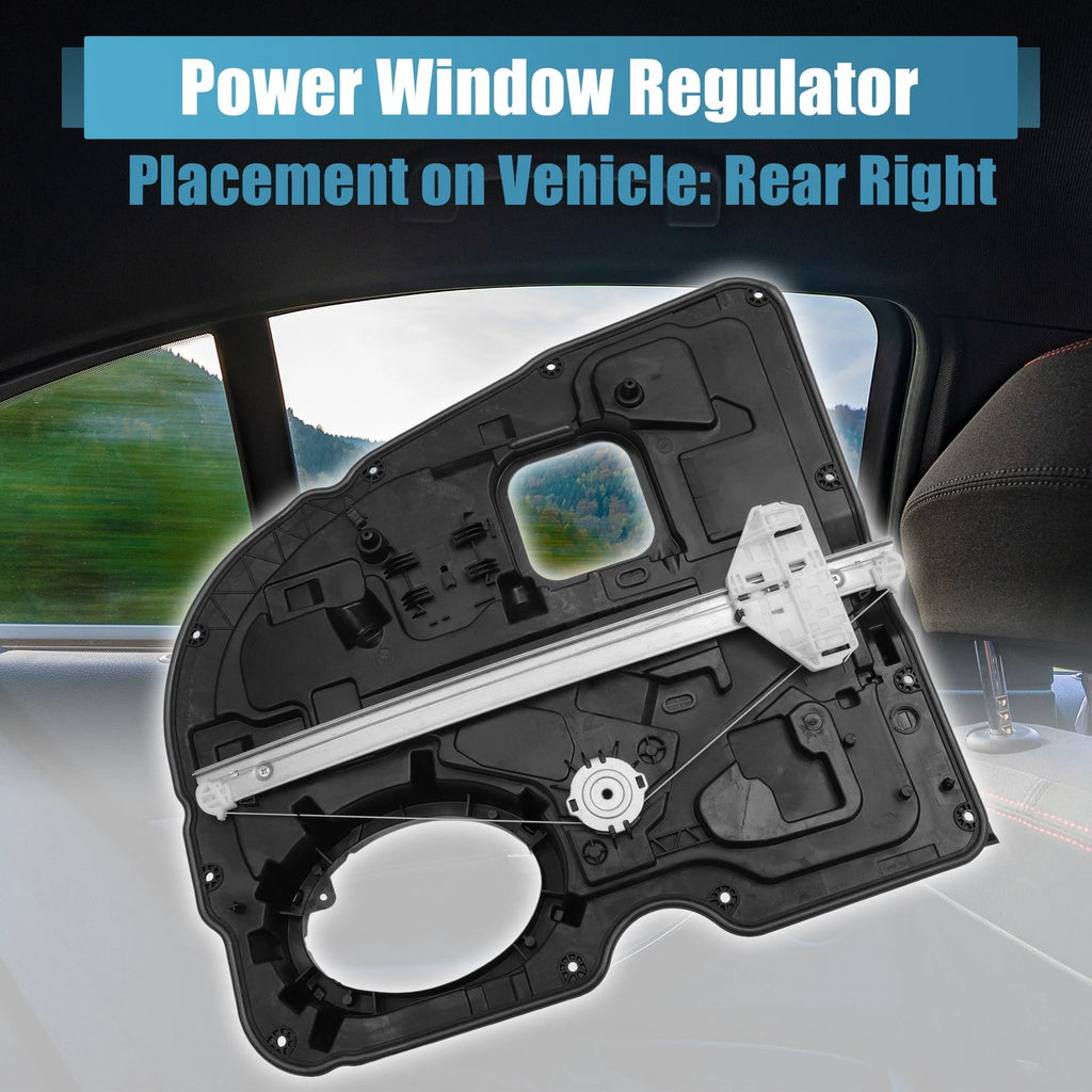 Power Window Regulator Rear Right Replacement for Ram 1500 (2011–2018)