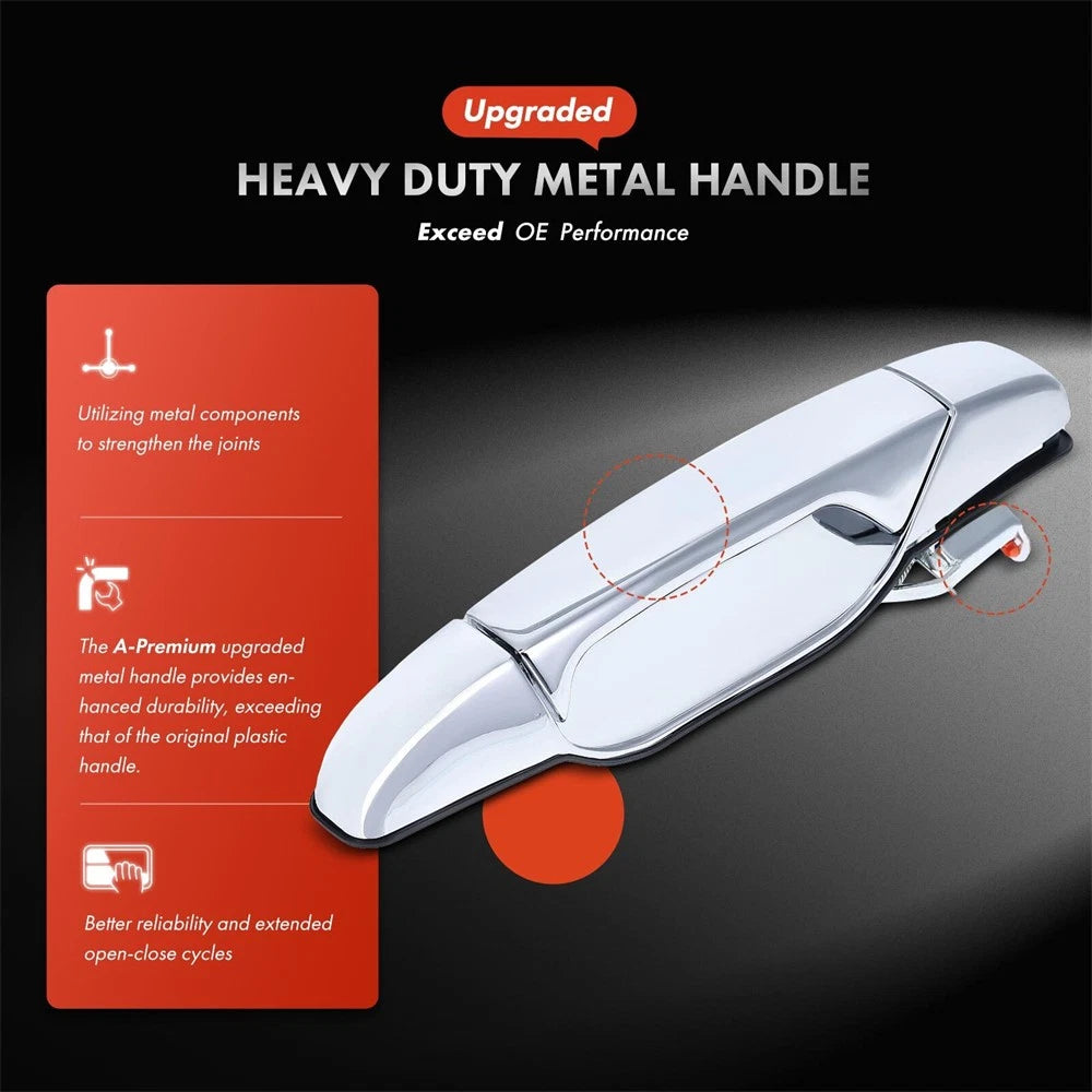 Front Right Metal Exterior Door Handle for Silverado 1500, Escalade (2007–2014)