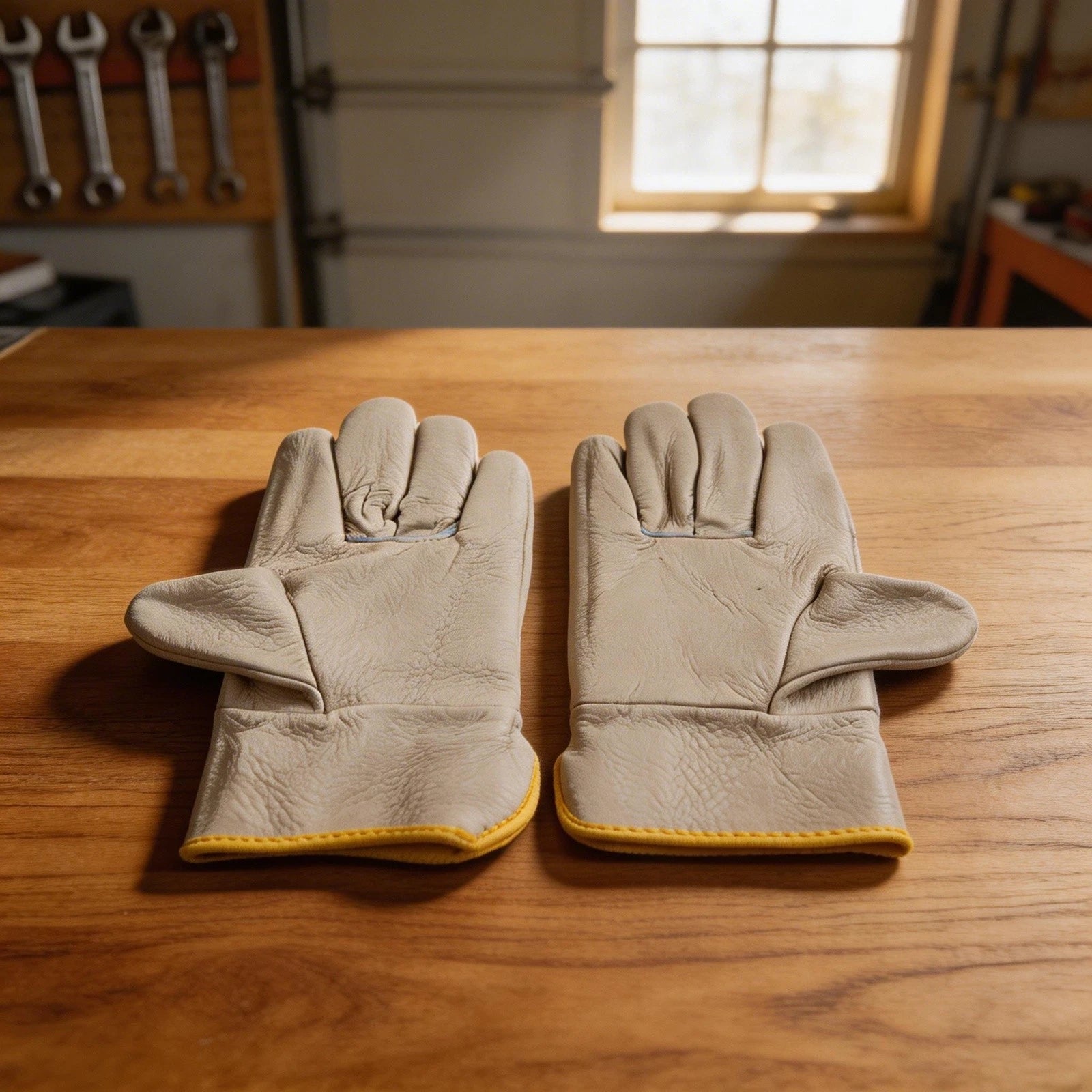 Welding Gloves Full Leather Cowhide Heat Insulation for Work Use