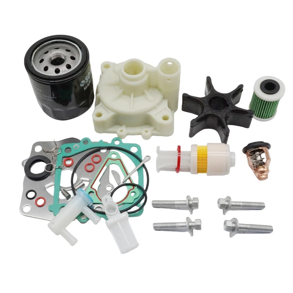 Water Pump Repair Kit & Thermostat for Yamaha 150 HP F150 (61A-W0078-00)
