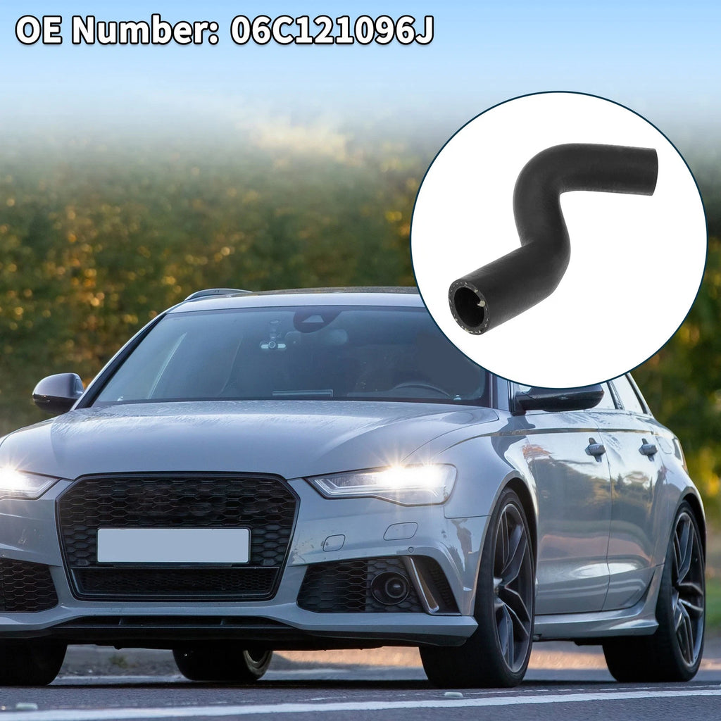 Radiator Hose Coolant Pipe Replacement for Audi A6L 2006–2010 Rubber Black