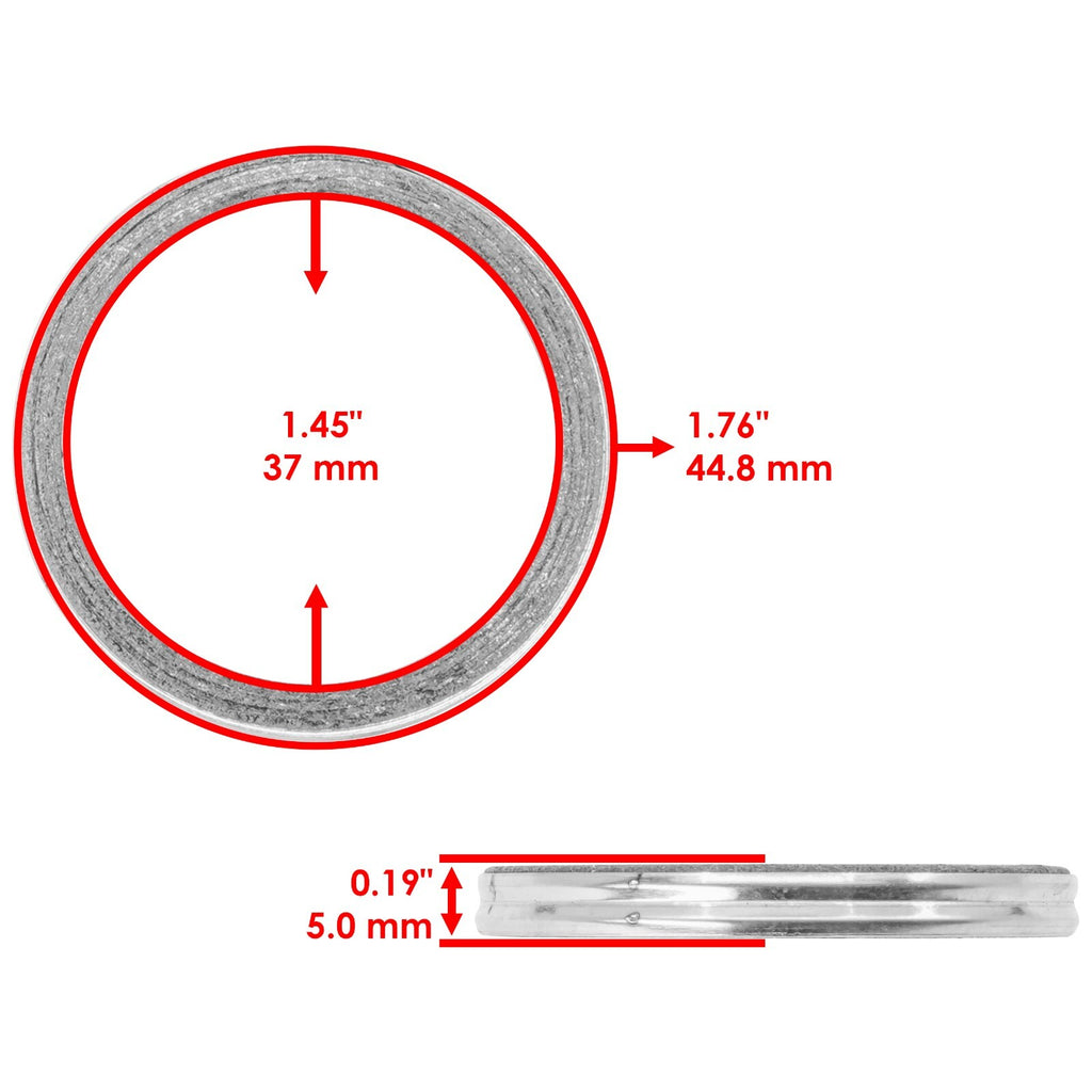 Exhaust Muffler Pipe Gaskets OEM Replacement for Yamaha RD250 RD350 (1973–1979)