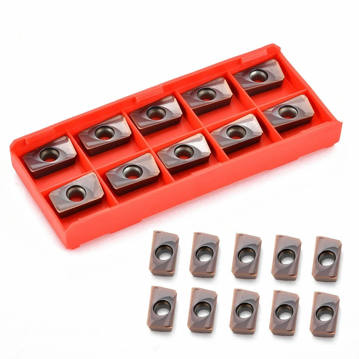 10pcs APMT1604PDER-H2 Indexable Carbide Inserts for Milling Cutter Blades
