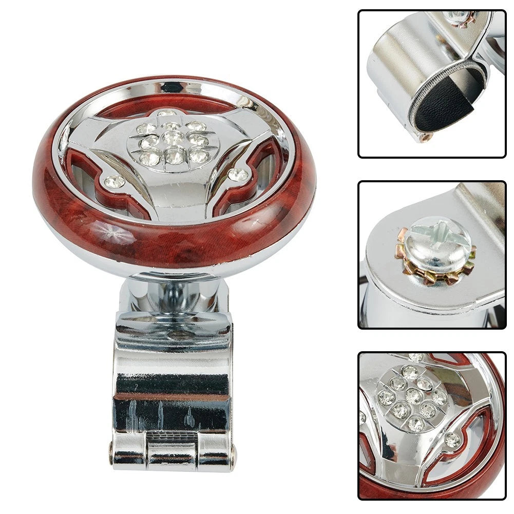 Steering Wheel Spinner Knob for Boat Control (Electroplating Handle)