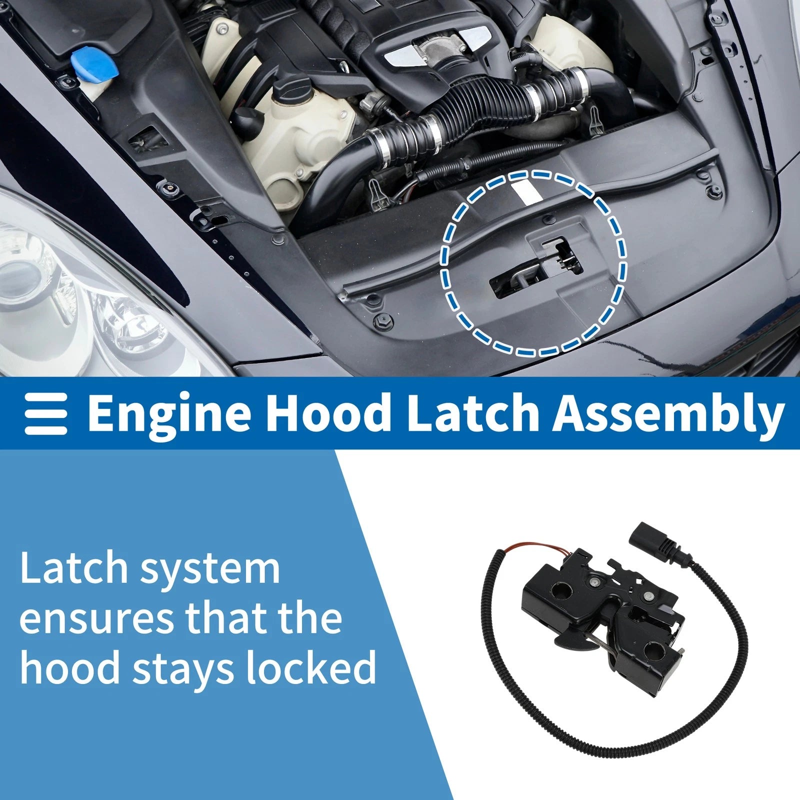 Hood Latch Assembly OEM Replacement for Volkswagen Jetta (2011–2018)