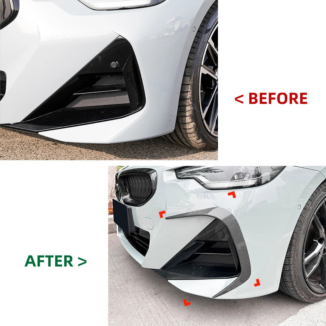 Gloss Black Front Side Vent Trim Cover for BMW 2-Series Coupe G42 (2022–2023)