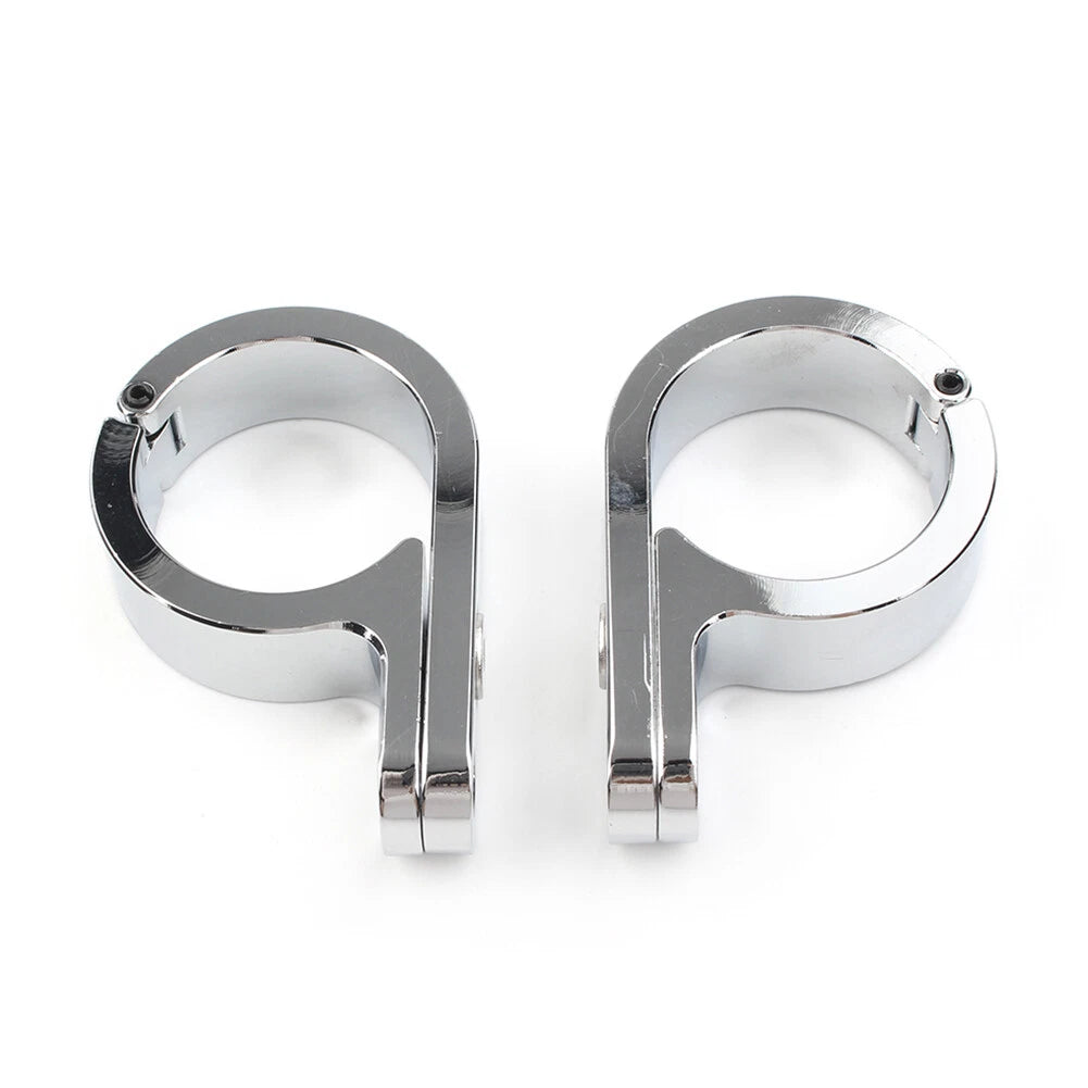 2X Handlebar Mount Clamp Clock for Universal Motorcycle (1.25" Bar)