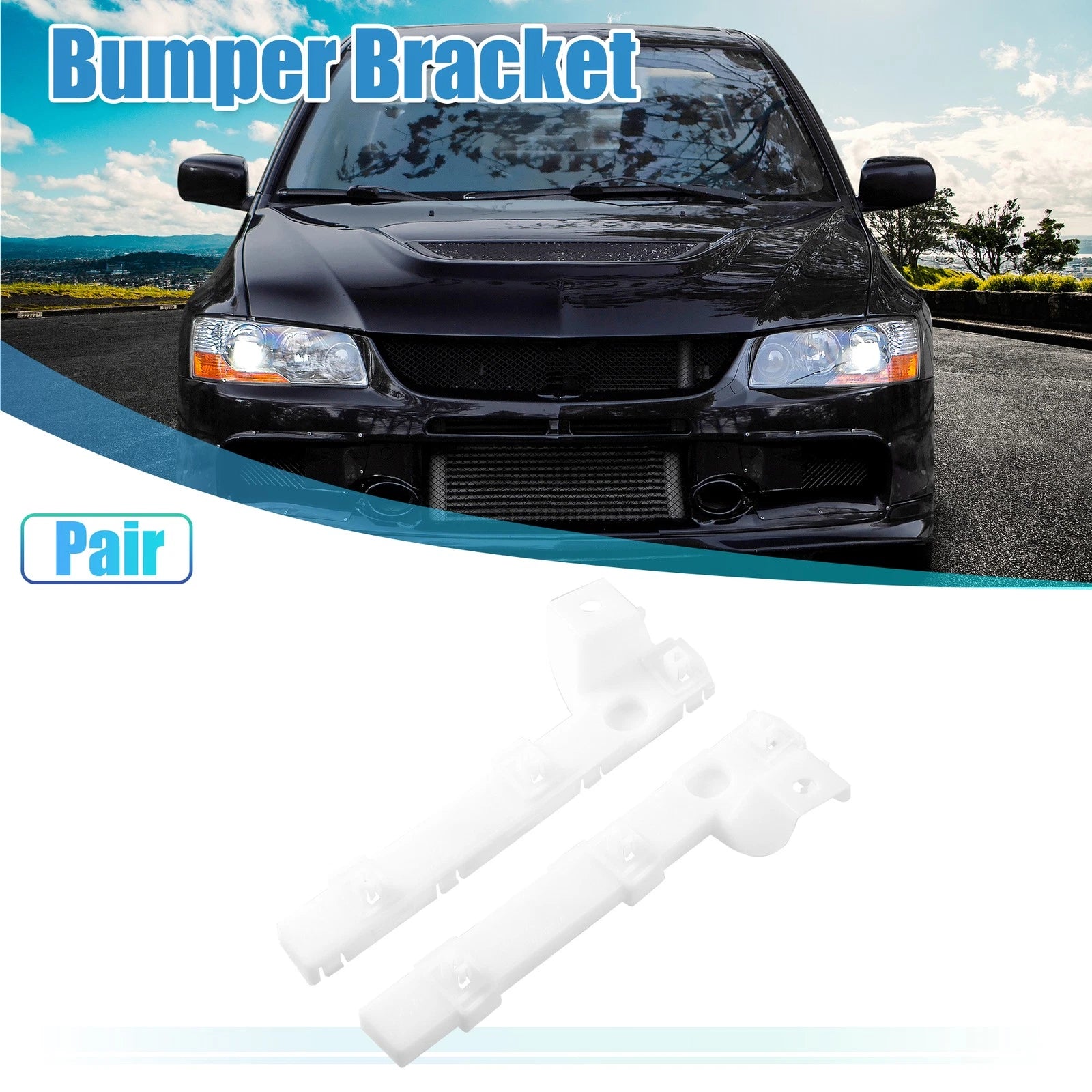 Front Bumper Mounting Support Bracket Pair for Mitsubishi (2005–2015)