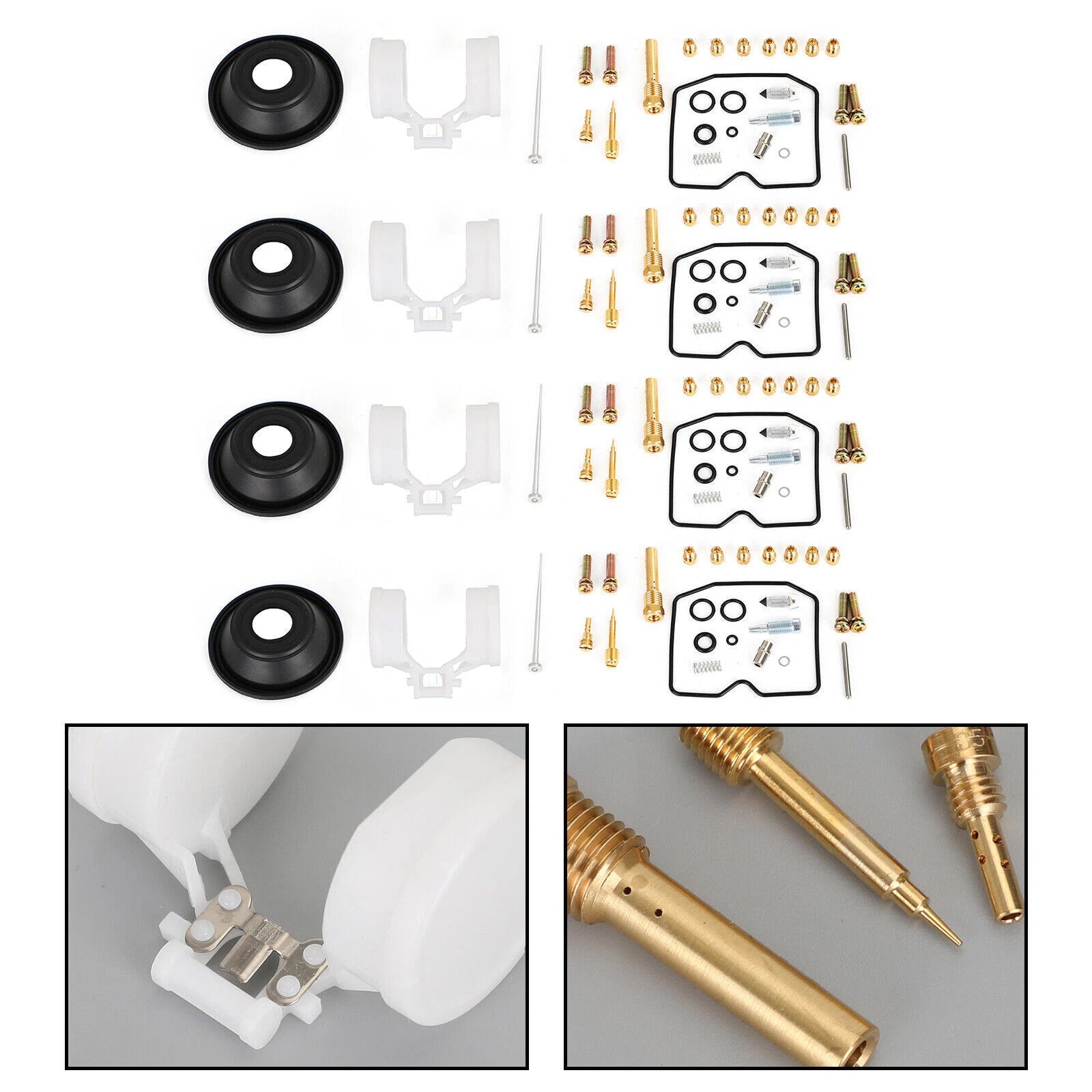 4X Carburetor Rebuild Kit for Kawasaki Zephyr ZR750-H / ZR-7 / ZR-7S
