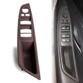 RHD Front Inner Door Panel Handle Pull Trim Cover Beige for BMW 5 Series (2010–2017)