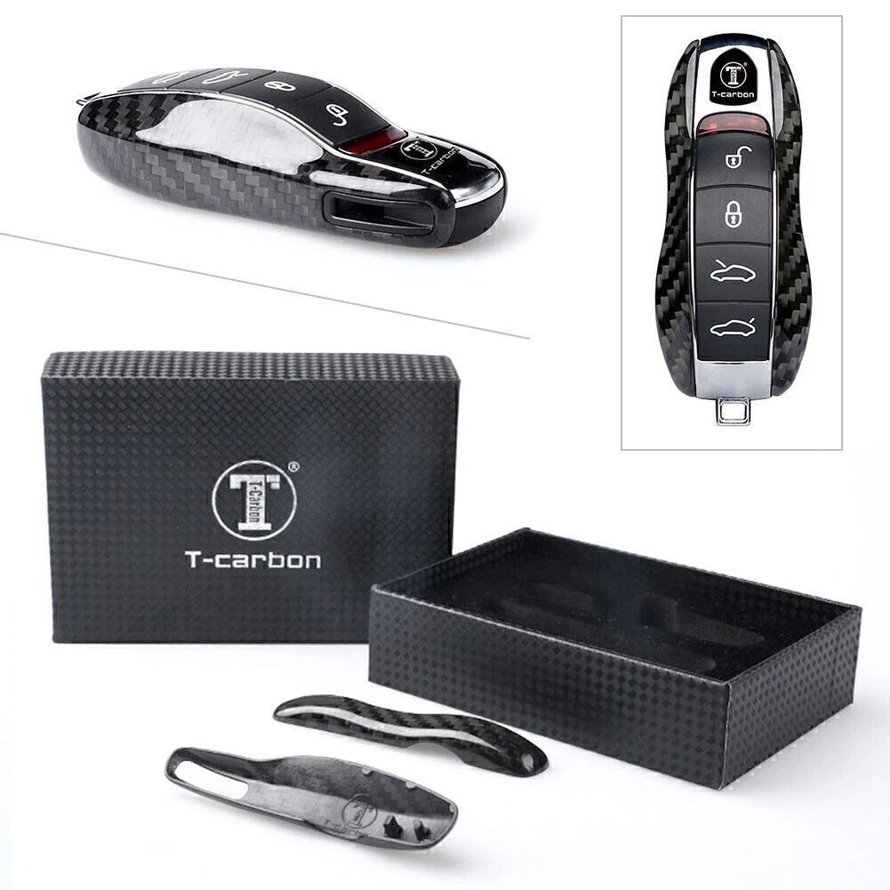 Carbon Fiber Key Shell Case Cover for Porsche