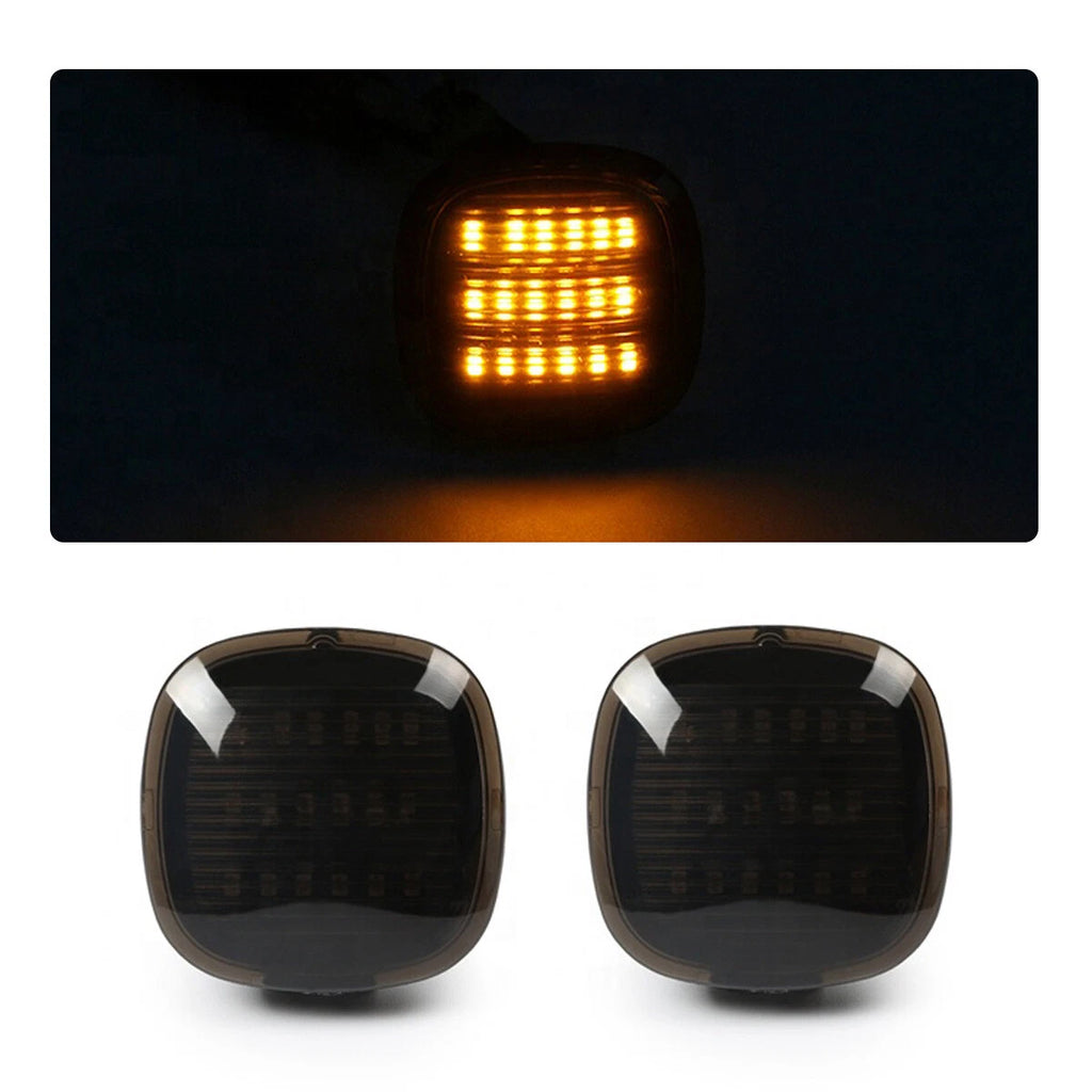 2X Smoked LED Turn Signal Side Marker Light Amber for Audi A3 A4 A8 (1996–2006)