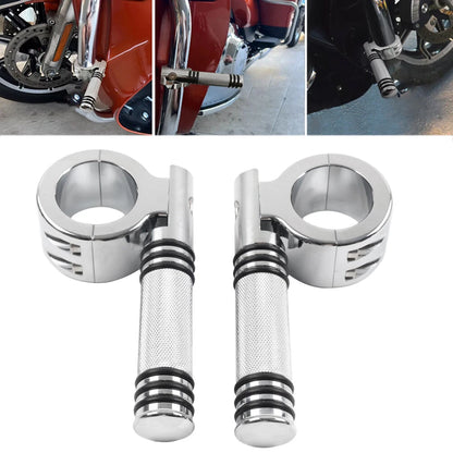 1-1/2" 38MM Engine Crash Bar Footpeg Clamp for Harley Motorcycle