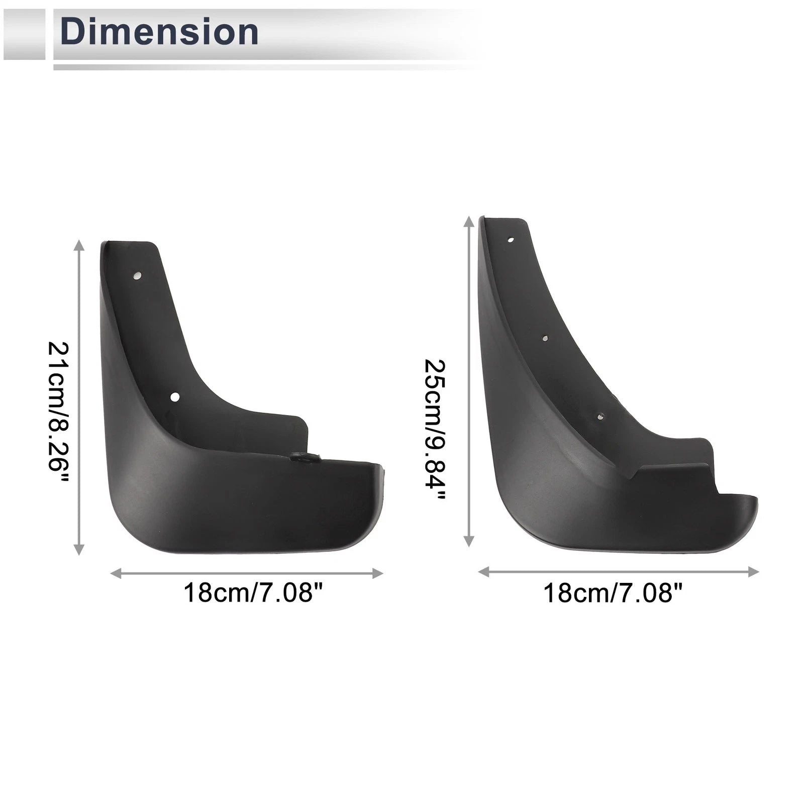Mud Flaps Splash Guards 1 Set Replacement for Mazda 3 2011–2013