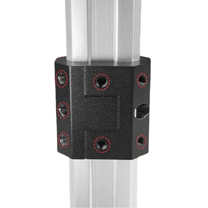 Corner Brackets for Custom Fit Vehicles - Black Finish