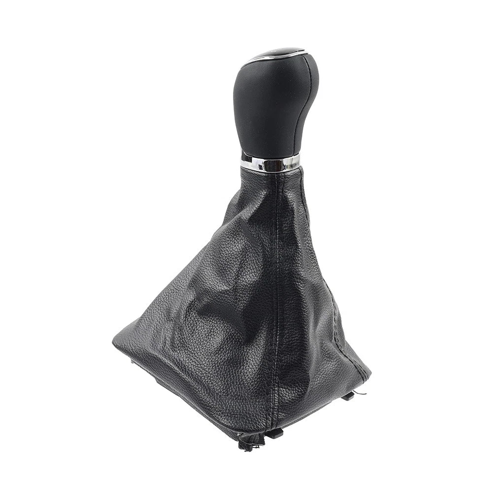 Manual Gear Shift Knob with Boot Cover for Skoda Octavia A5 A6 (2004–2012)