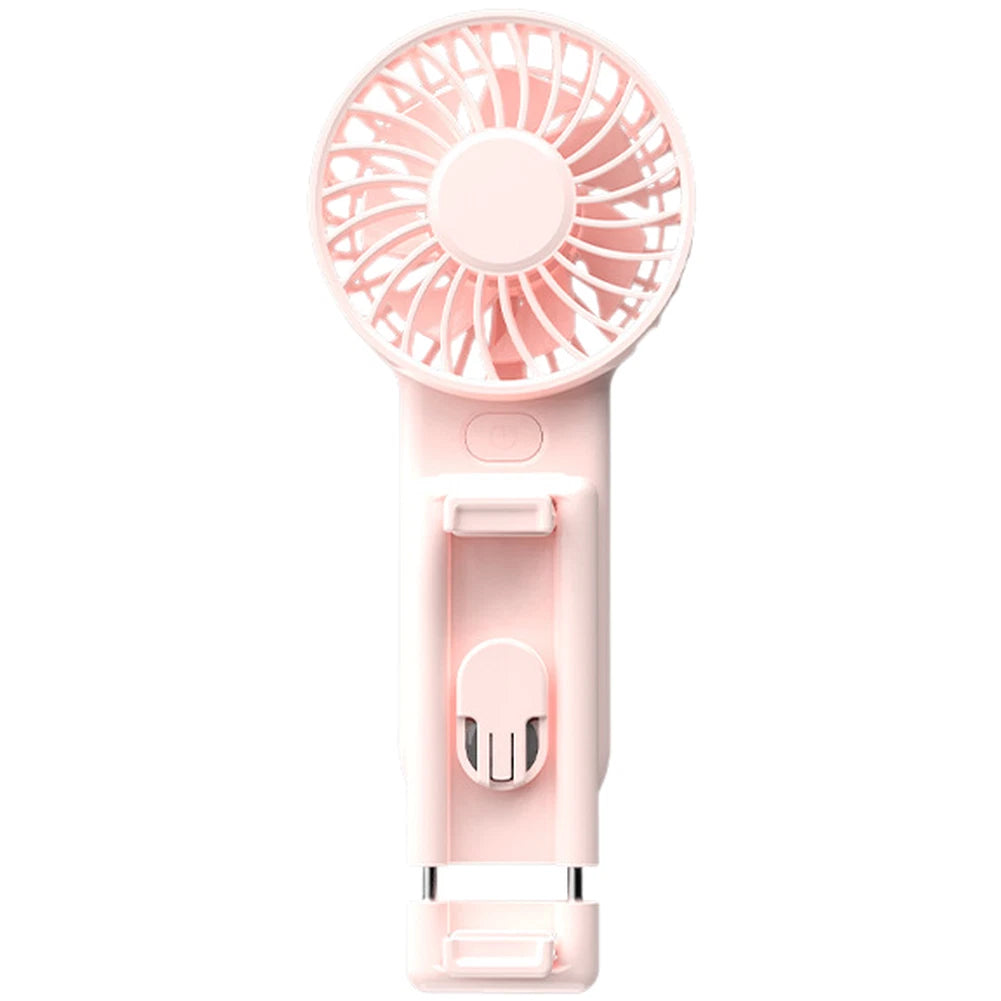 Digital Display Handheld Fan USB Rechargeable 3 Speeds 6000 RPM