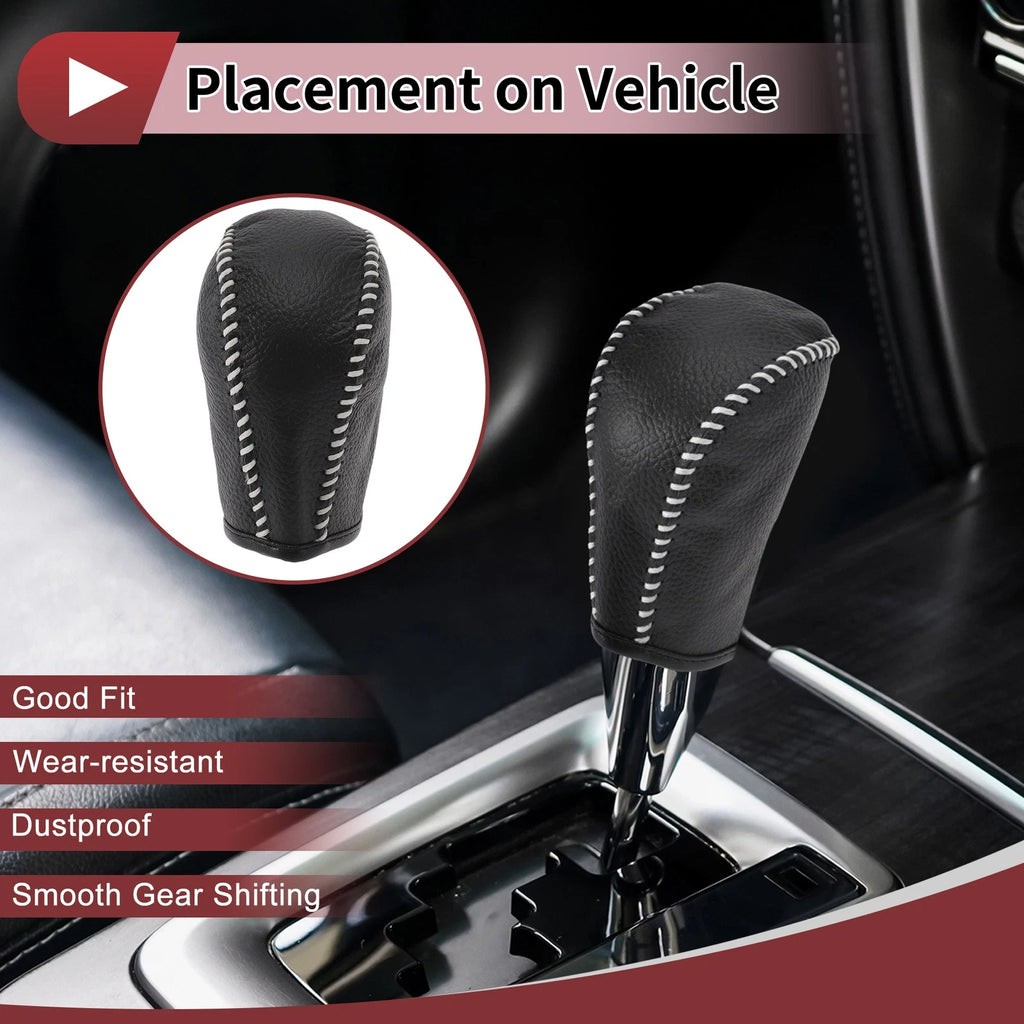 Gear Shift Knob Cover Replacement for Subaru Forester (2006–2012) Faux Leather