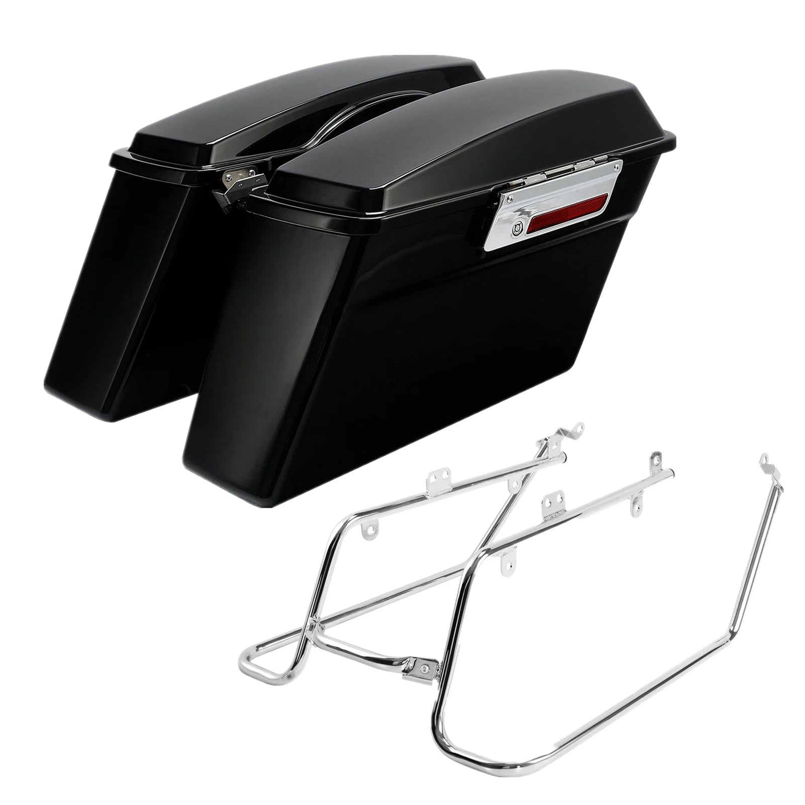 Hard Saddlebags & Conversion Bracket for Harley Dyna Low Rider (2008–2017)