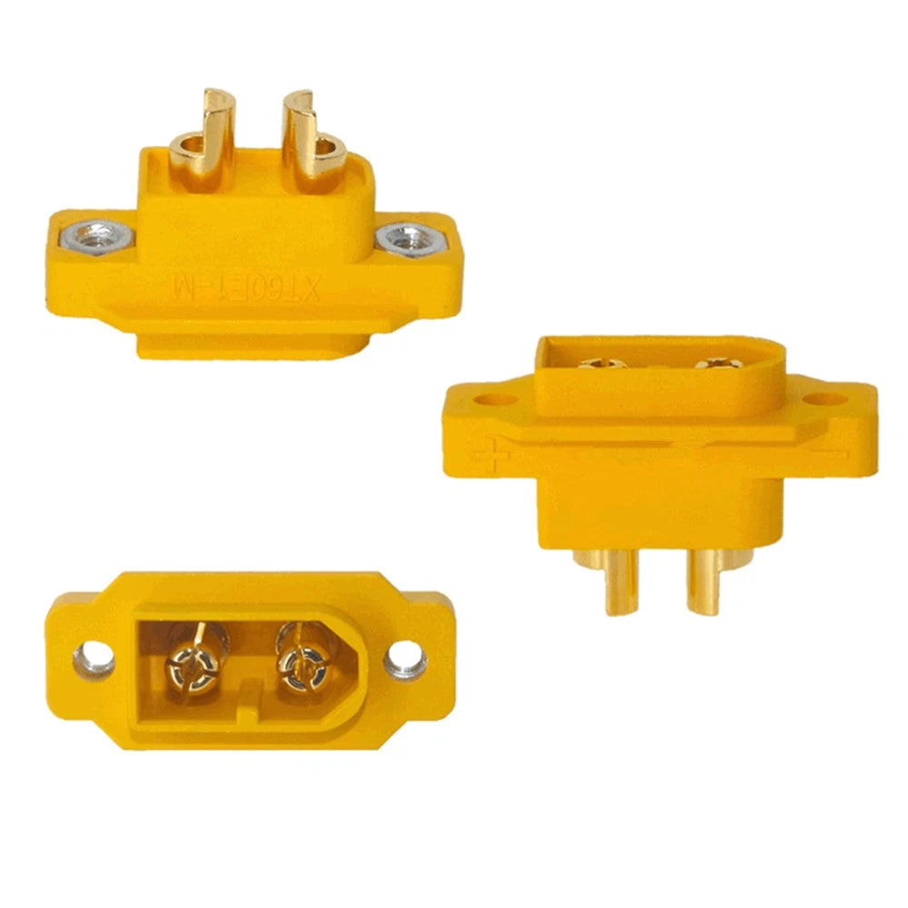 5pcs XT60E1-M Mountable Male Plug for RC Drone FPV Racing (30A/60A)
