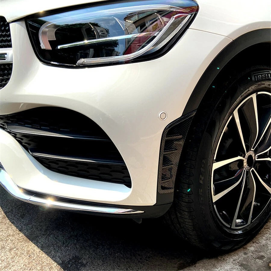 2 Pcs Car Front Bumper Side Air Vent Splitter Spoiler For Mercedes Class GLC43