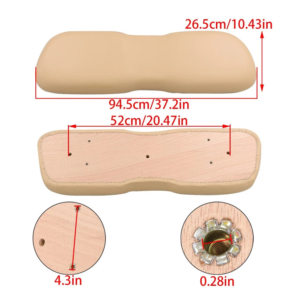 Front Seat Lean Back Cushion for Club Car DS (2000.5–Present) 102076601 Beige