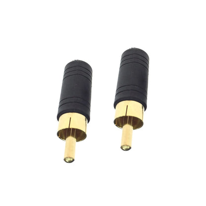 2X RCA M Plug to 3.5mm Mono F Jack Audio Adapter Cable Connector