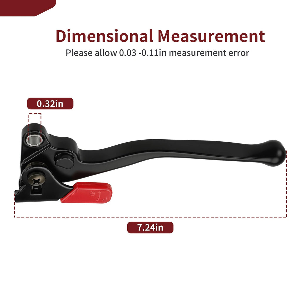 Left Hand Rear Brake Lever for Honda Rancher 420, Foreman 500, 520 (2007–2023) 53178-HR6-305