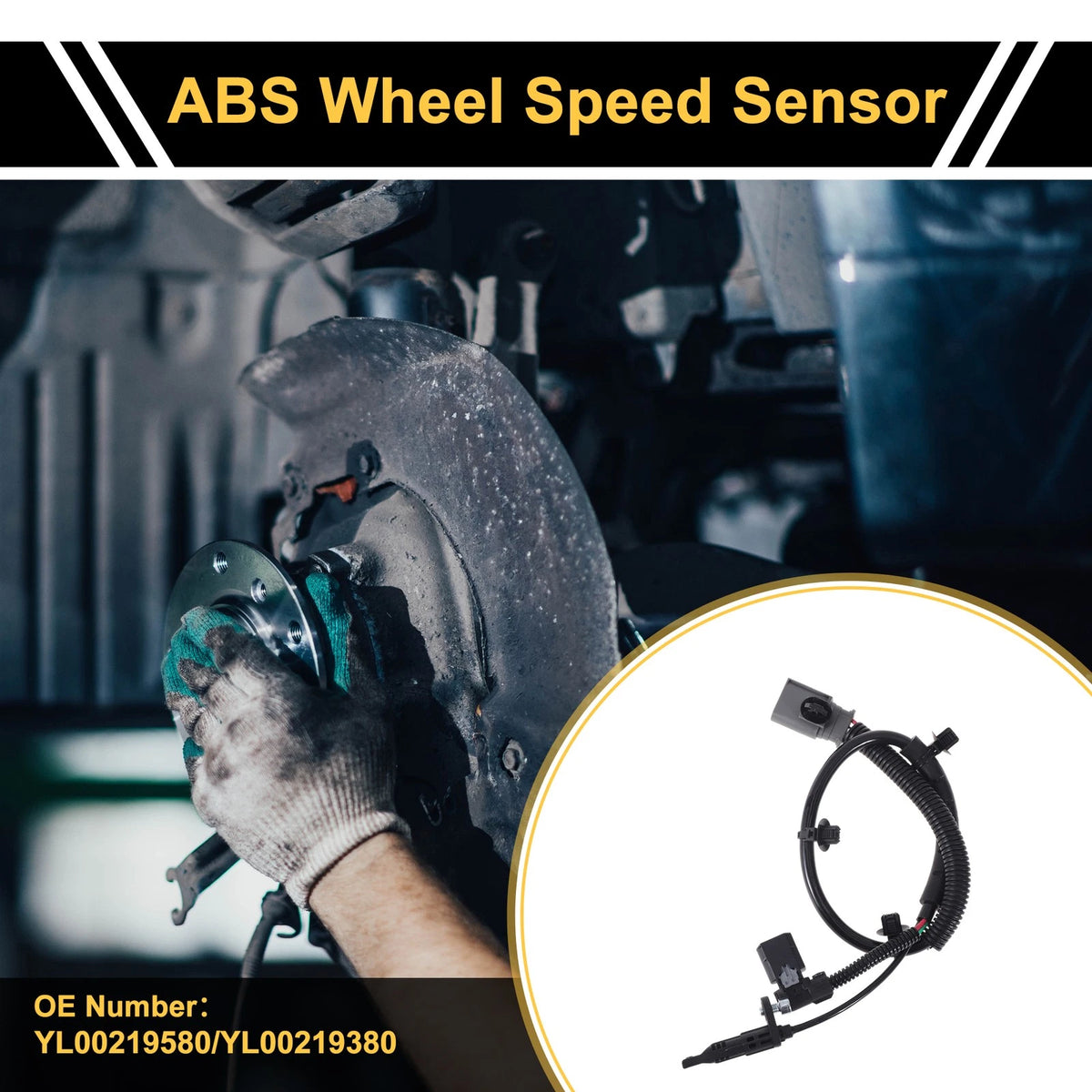ABS Wheel Speed Sensor No.YL00219580 for Citroen C6 (2017) Rear Left