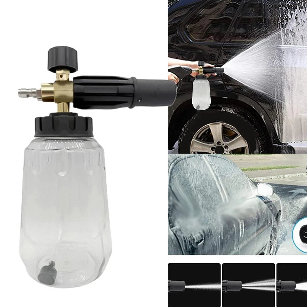 1L Foam Bottle for Efficient Cleaning with Adjustable Nozzles