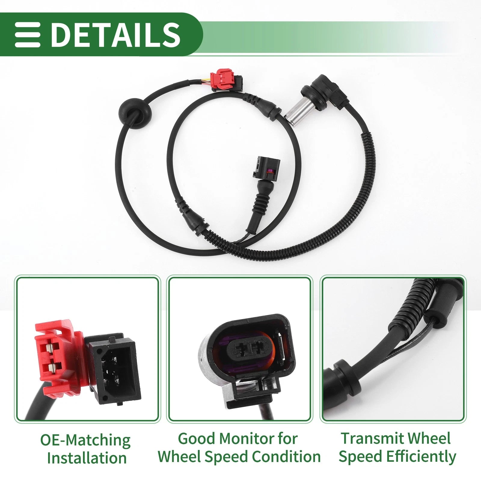 ABS Wheel Speed Sensor No. 4B0927803C for VW Passat (2000–2005)