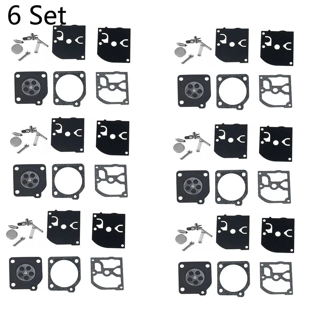 Set of 6 Carburetor Repair Kits for ZAMA RB-39 (Poulan, McCulloch)