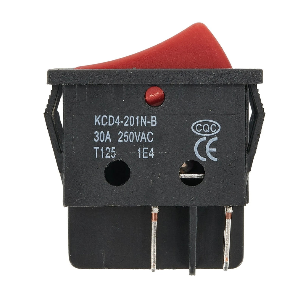 Power Switch for Electric Welding Machine 30A 120/250V AC 4 Pin RED