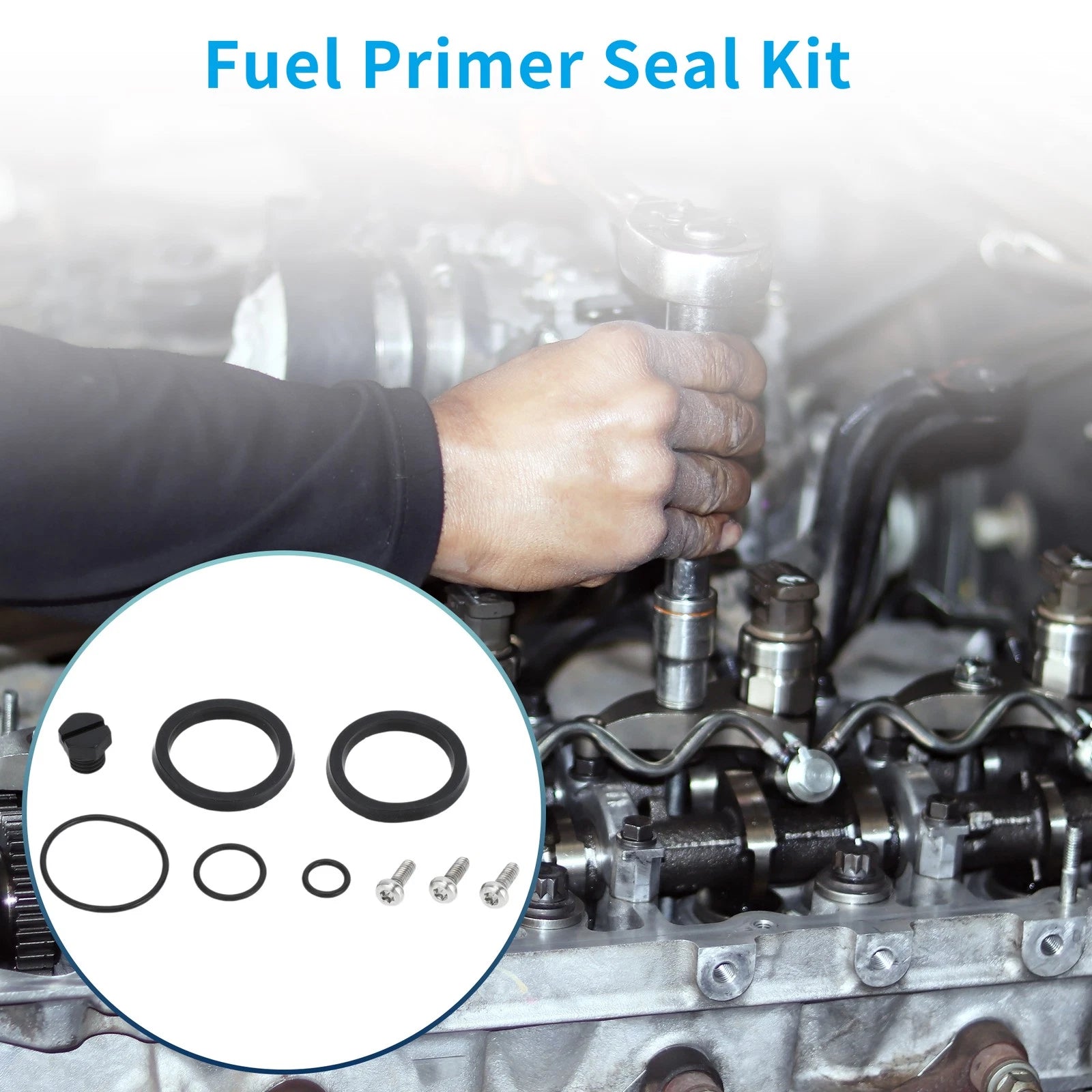 Fuel Primer Seal Kit Replacement for Chevy Silverado 2500 HD (2001–2016)