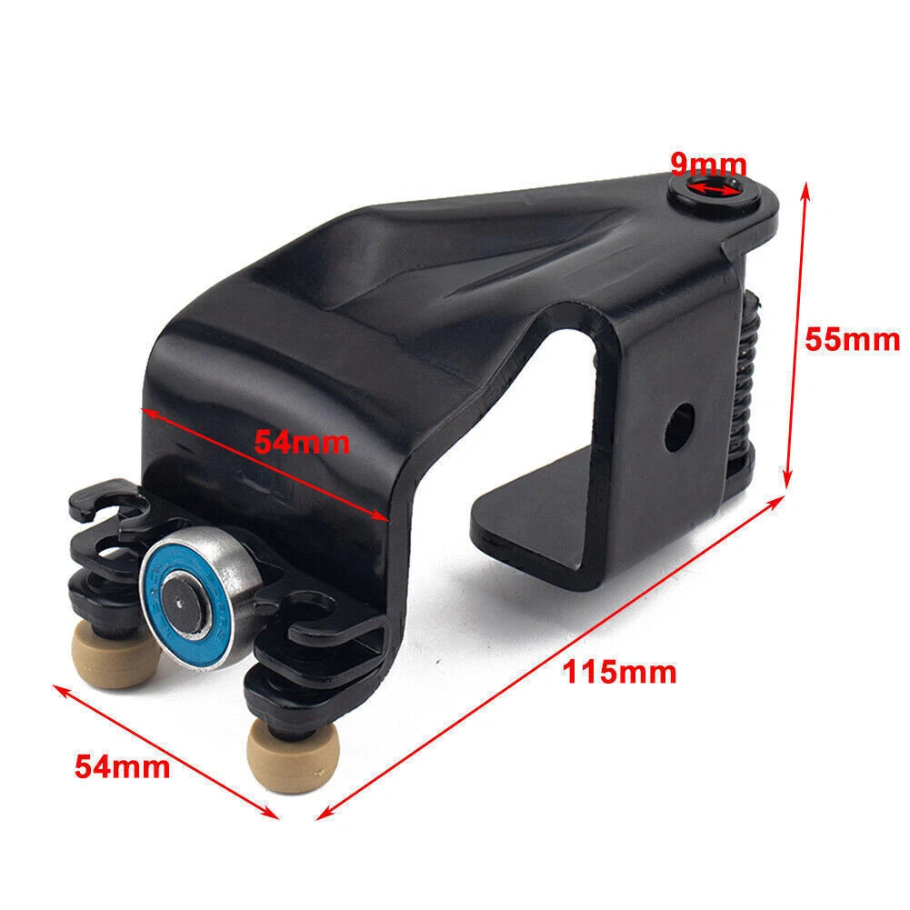 Pair Center Mount Sliding Door Rollers for Honda Odyssey (2005–2010) Black