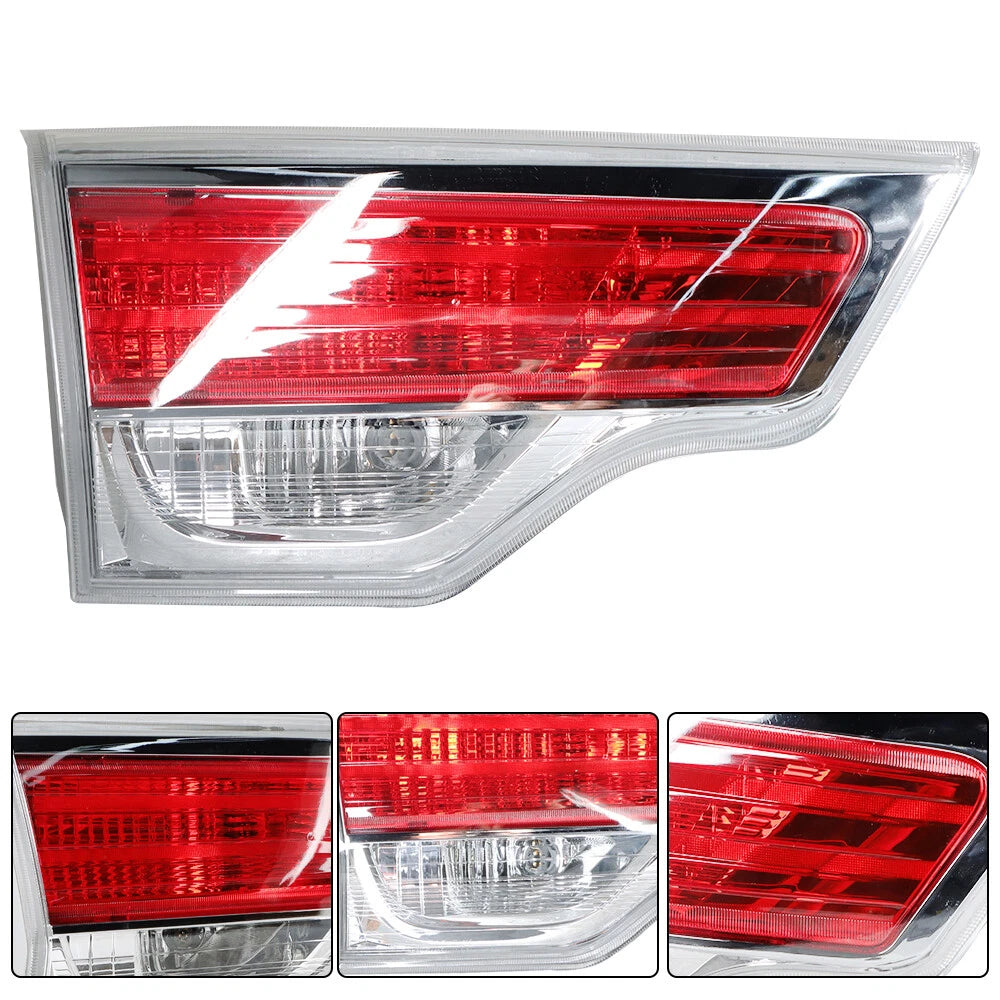 Tail Light Rear for Toyota Highlander (2014–2016) Left Driver Side Red Clear
