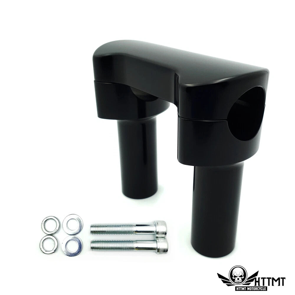 4" Tall Handlebar Riser/Top Clamp Kit for Harley (Fits )
