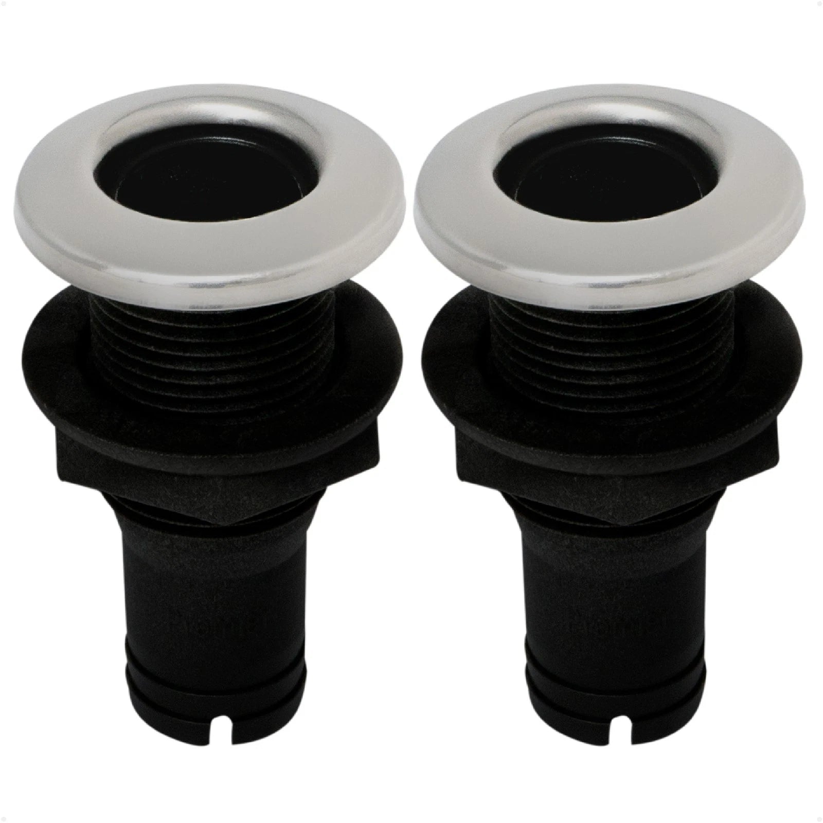 2X Straight Thru-Hull Connection for Hose, 3/4 inches FO2995-M2